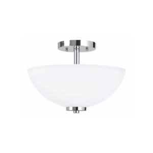 Chrome Oslo Convertible Pendant Semi-Flush 2-Light | 77160-05