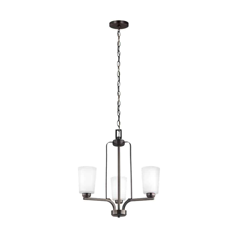 Brushed Nickel Franport Chandelier 3-Light | 3128903-962