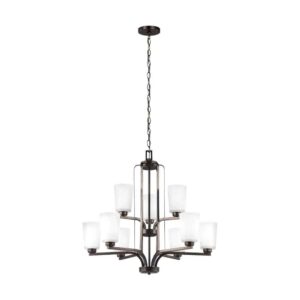 Bronze Franport Chandelier 9-Light/2-Tier | 3128909-710