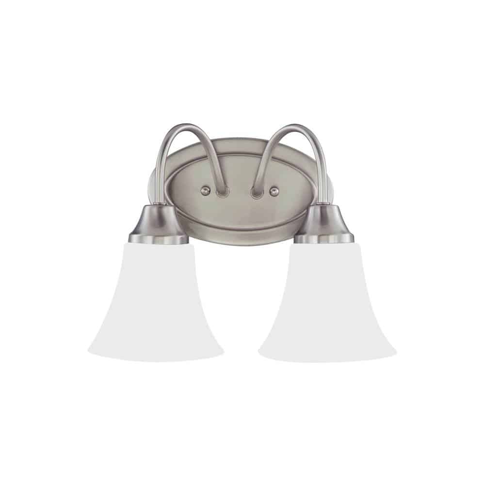 Brushed Nickel Holman 2 Bath Vanity Light | 44806-962