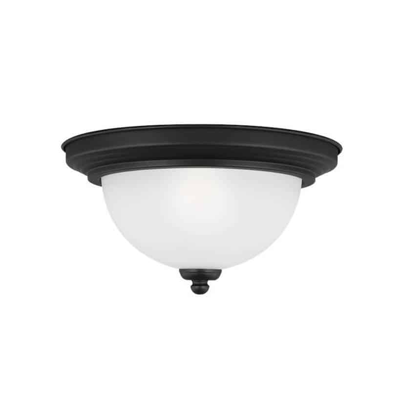 Midnight Black Geary Bedroom/Hall Flush Mount | 77063-112