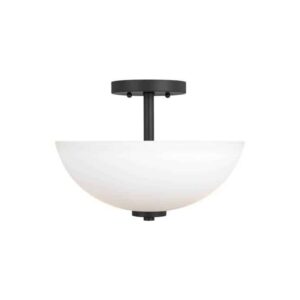 Midnight Black Oslo Convertible Pendant Semi-Flush | 77160-112