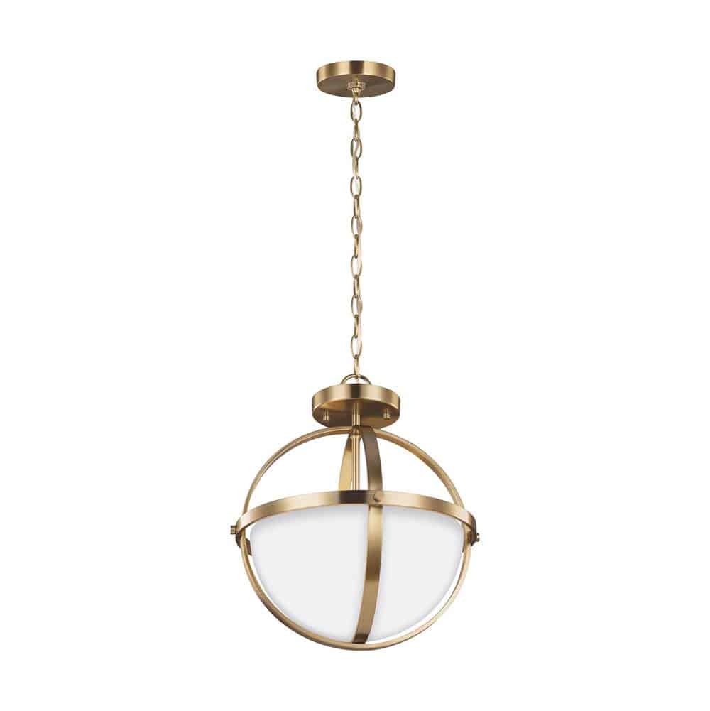 Satin Brass Alturas Semi-Flush Convertible Pendant | 7724602-848