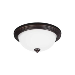 Bronze Geary Bedroom/Hall Flush Mount 1-Bulb | 77263-710