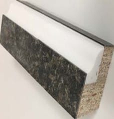 433 Corian Ogee Edge (Aurora or White Corian)
