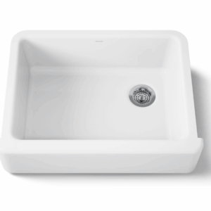 Kohler K-6487 Enameled Cast Iron Apron Sink | Quartz Countertop