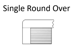 Single Round Over | Corian Countertop Profiles