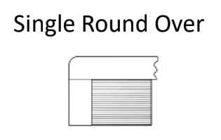 Single Round Over | Corian Countertop Profiles
