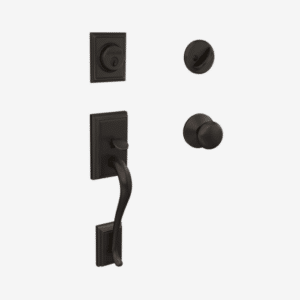 Aged Bronze | Addison Handleset with Deadbolt F60