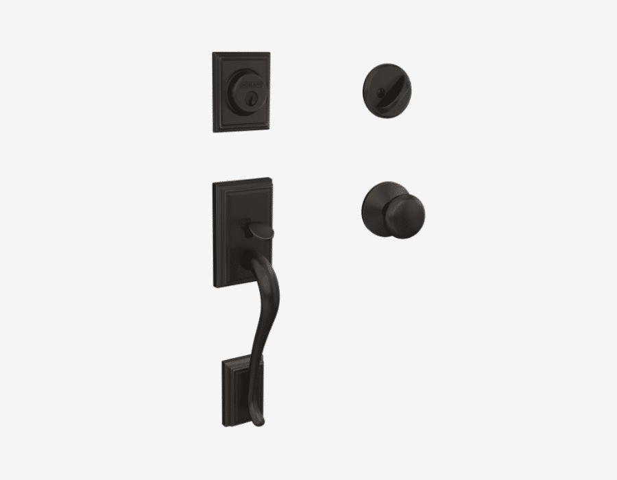 Aged Bronze | Addison Handleset with Deadbolt F60