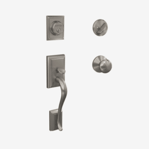 Satin Nickel | Addison Handleset with Deadbolt F60