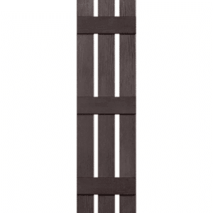 Chocolate Board & Batten 3-Panel | Shutters