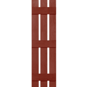 Red Board & Batten 3-Panel | Shutters