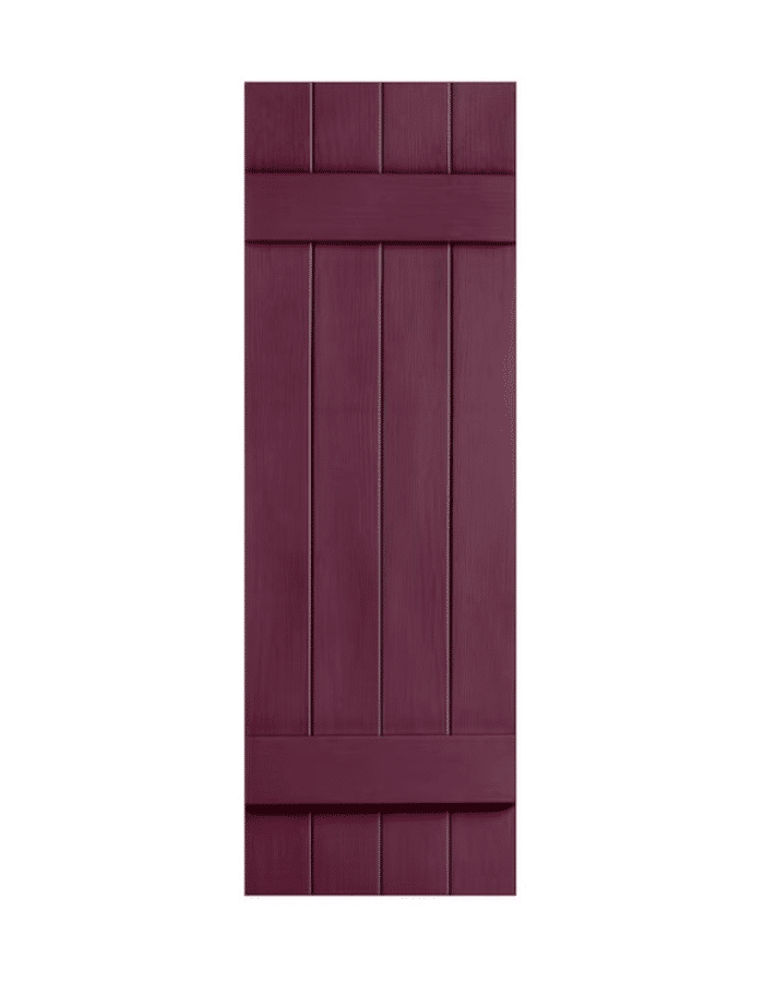 Bordeaux Board & Batten Closed 4-Panel | Shutters