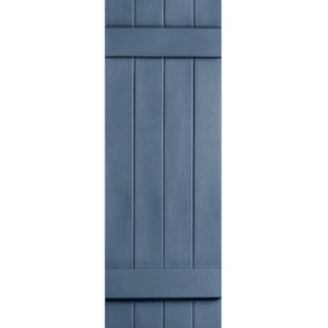 Indigo Blue Board & Batten Closed 4-Panel | Shutters