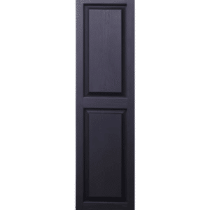 Black Raised Panel | Shutters