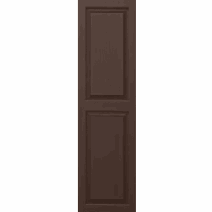 Brown Raised Panel | Shutters