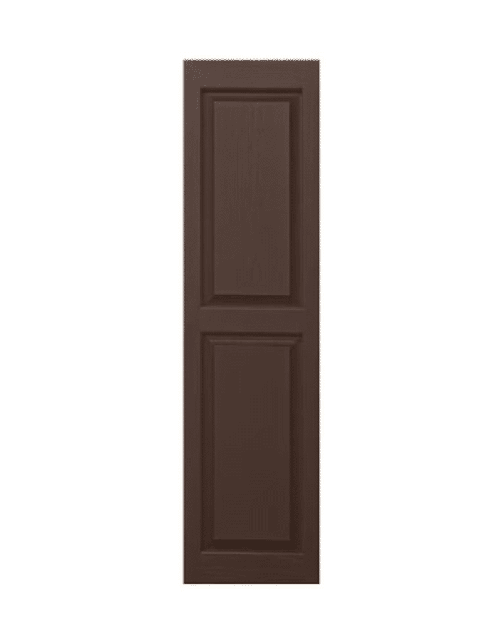 Brown Raised Panel | Shutters