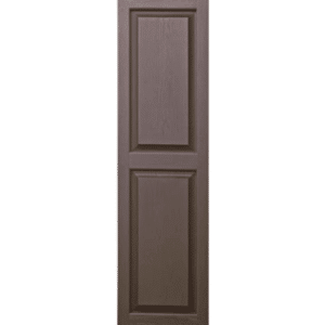 Chocolate Raised Panel | Shutters