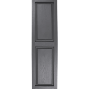 Gray Raised Panel | Shutters