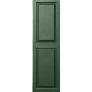 Green Raised Panel | Shutters