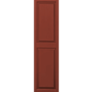 Red Raised Panel | Shutters