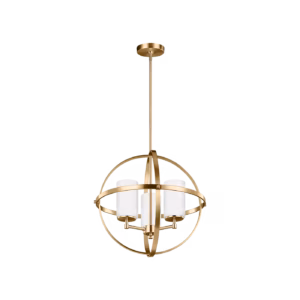 Satin Brass Alturas Chandelier 3-Light | 3124603-848