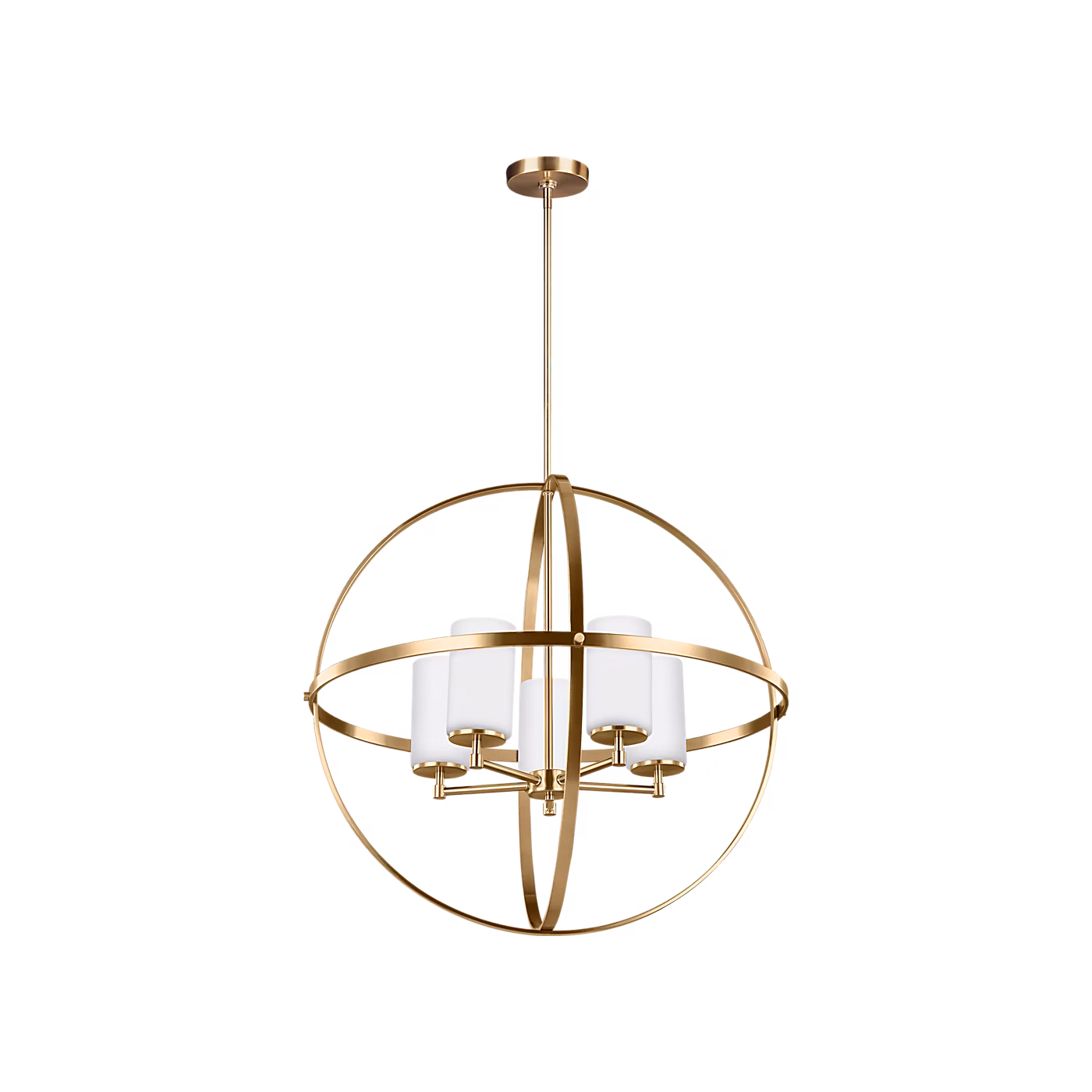 Satin Brass Alturas Chandelier 5-Light | 3124605-848