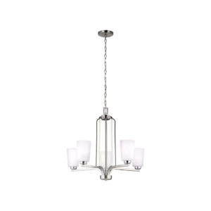 Brushed Nickel Franport Chandelier 5-Light | 3128905-962