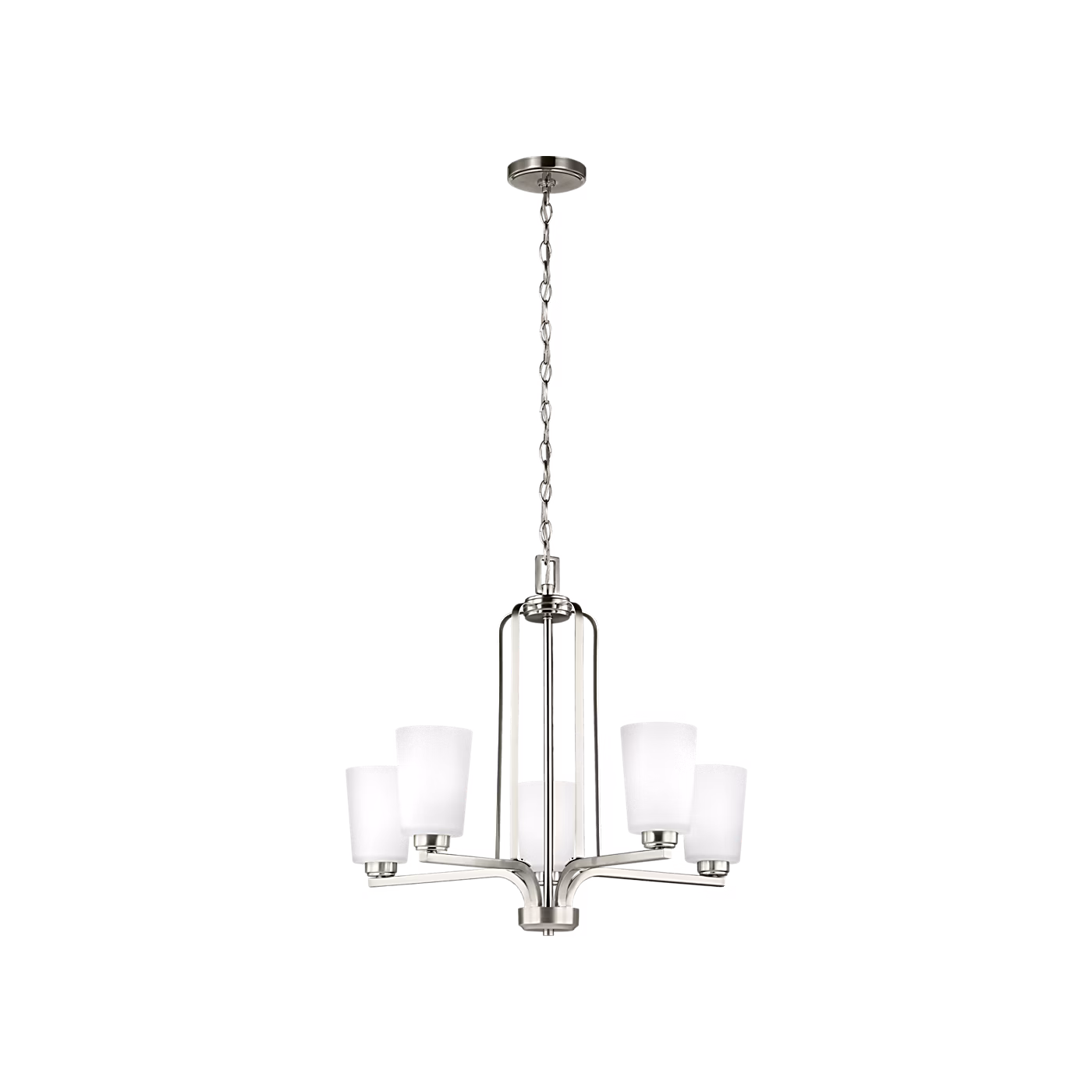 Brushed Nickel Franport Chandelier 5-Light | 3128905-962