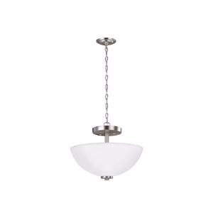 Brushed Nickel Oslo Convertible Pendant Semi-Flush | 77160-962